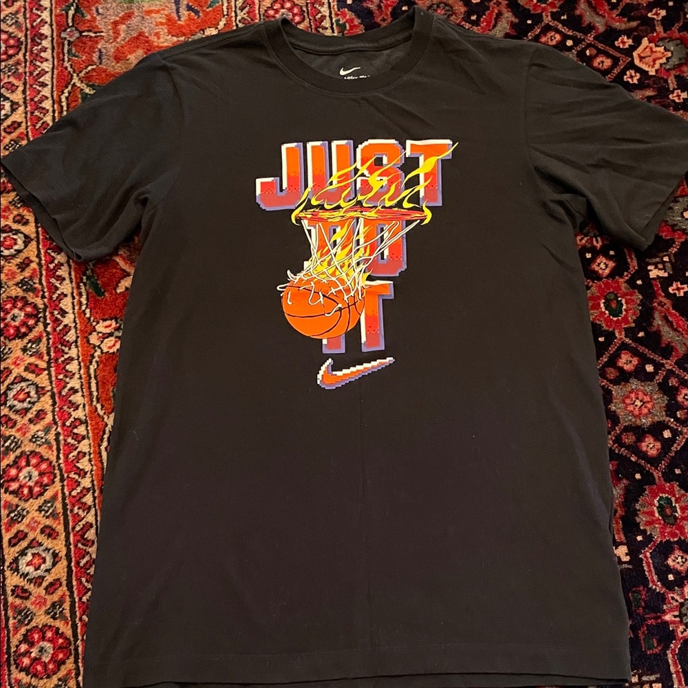 Nike Black Tee with Bold Graphic
